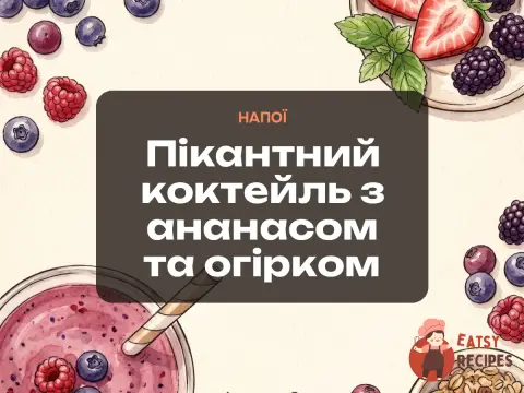 Пікантний коктейль з ананасом та огірком