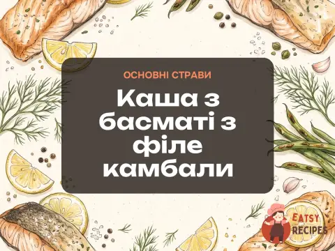 Каша з басматі з філе камбали