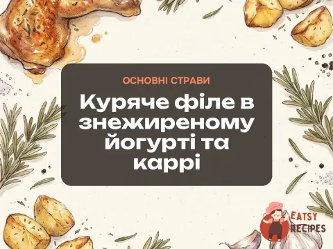 Куряче філе в знежиреному йогурті та каррі