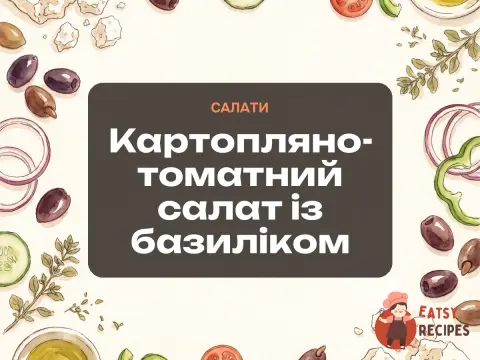 Картопляно-томатний салат із базиліком