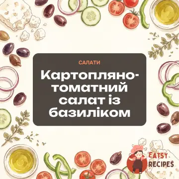 Картопляно-томатний салат із базиліком