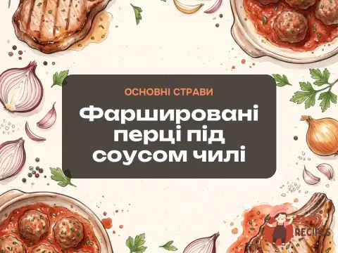 Фаршировані перці під соусом чилі