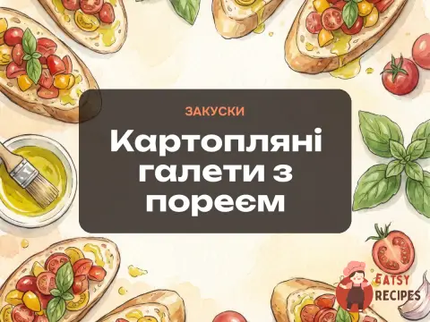 Картопляні галети з пореєм