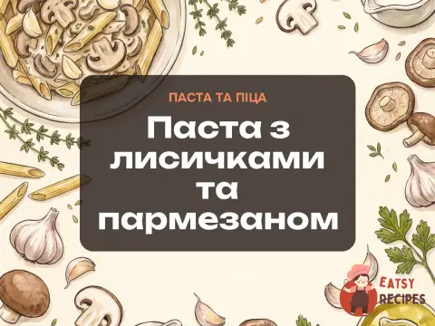 Паста з лисичками та пармезаном