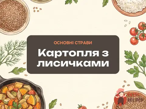 Картопля з лисичками