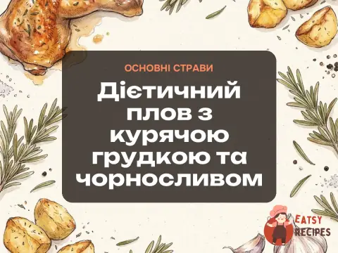 Дієтичний плов з курячою грудкою та чорносливом