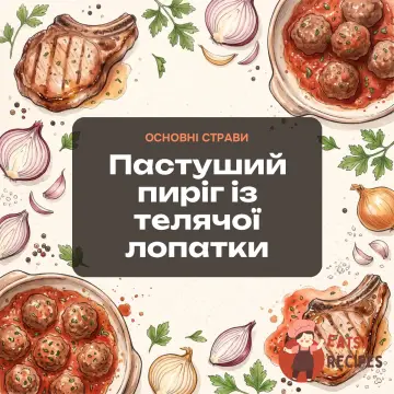 Пастуший пиріг із телячої лопатки