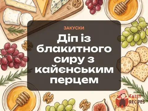 Діп із блакитного сиру з кайєнським перцем