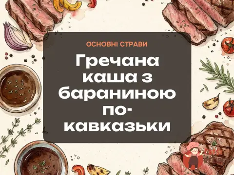 Гречана каша з бараниною по-кавказьки