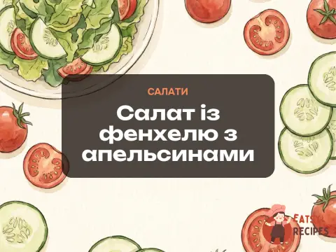 Салат із фенхелю з апельсинами