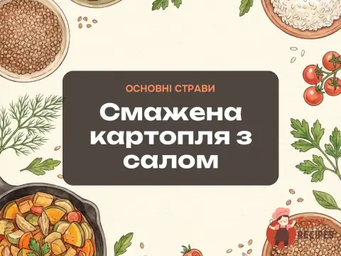 Смажена картопля з салом
