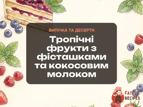 Тропічні фрукти з фісташками та кокосовим молоком