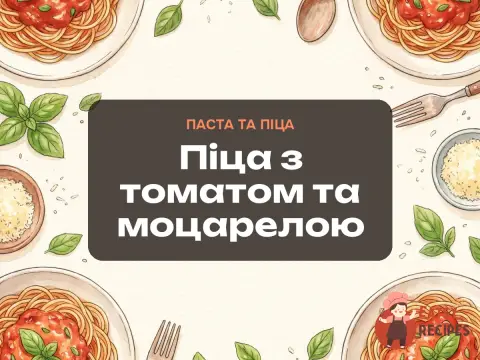 Піца з томатом та моцарелою