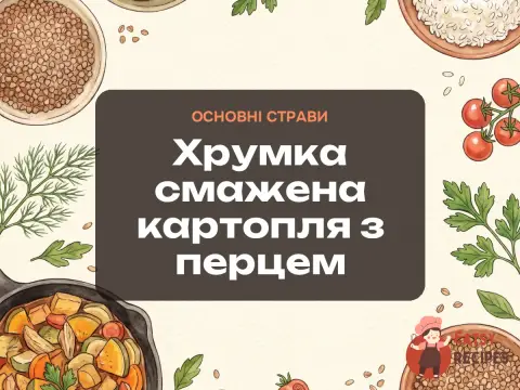 Хрумка смажена картопля з перцем