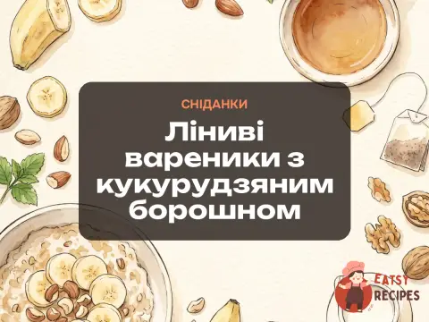 Ліниві вареники з кукурудзяним борошном