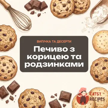 Печиво з корицею та родзинками