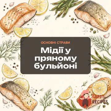 Мідії у пряному бульйоні