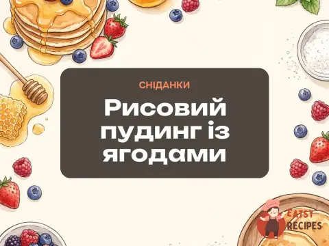 Рисовий пудинг із ягодами