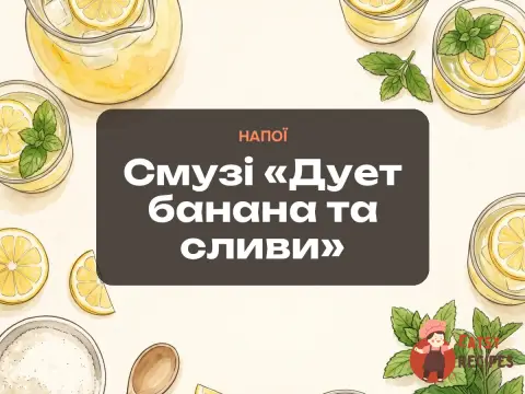 Смузі «Дует банана та сливи»