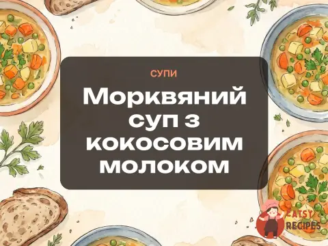 Морквяний суп з кокосовим молоком