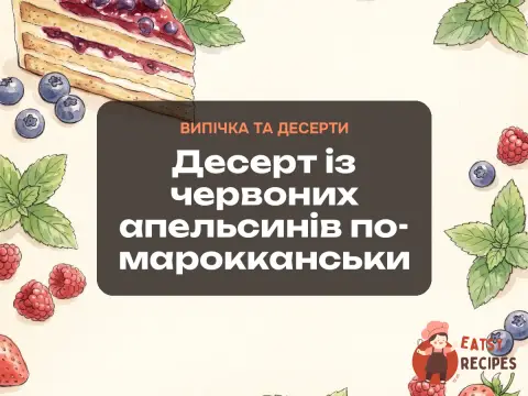 Десерт із червоних апельсинів по-марокканськи