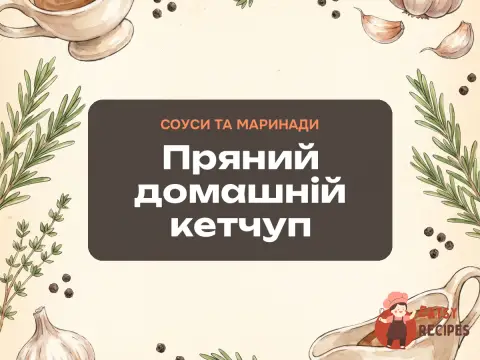 Пряний домашній кетчуп