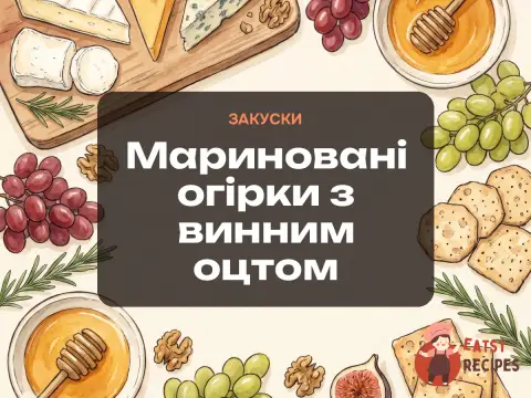 Мариновані огірки з винним оцтом