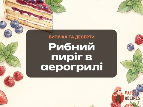 Рибний пиріг в аерогрилі
