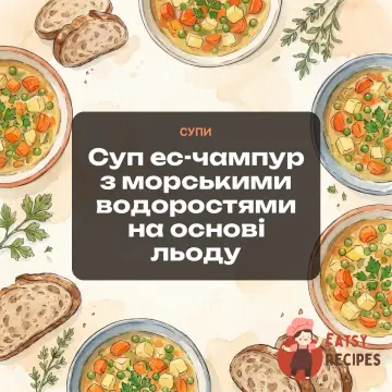 Суп ес-чампур з морськими водоростями на основі льоду