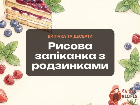 Рисова запіканка з родзинками