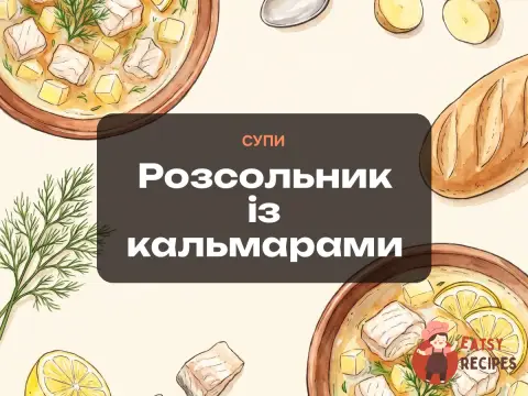 Розсольник із кальмарами