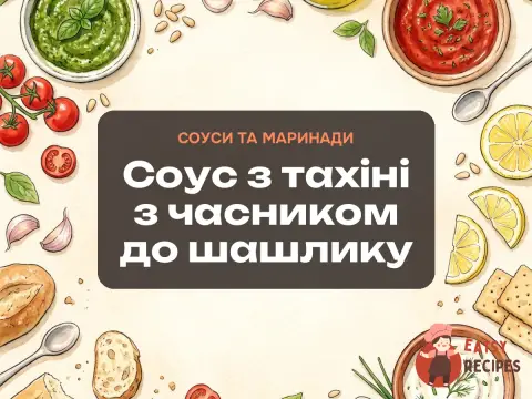 Соус з тахіні з часником до шашлику