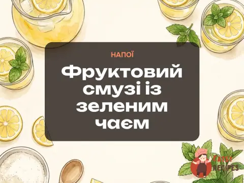 Фруктовий смузі із зеленим чаєм