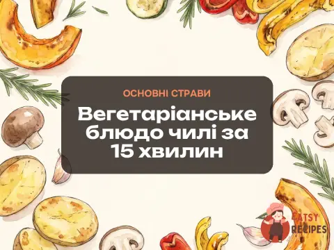 Вегетаріанське блюдо чилі за 15 хвилин