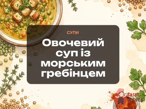 Овочевий суп із морським гребінцем