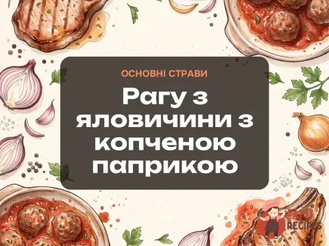 Рагу з яловичини з копченою паприкою