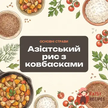 Азіатський рис з ковбасками