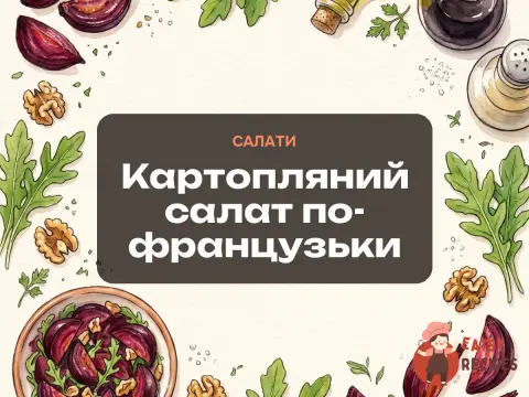 Картопляний салат по-французьки