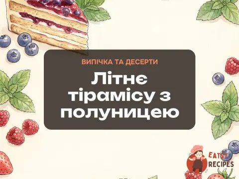 Літнє тірамісу з полуницею