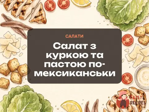 Салат з куркою та пастою по-мексиканськи