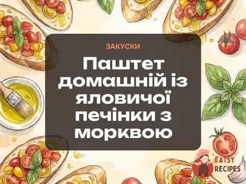 Паштет домашній із яловичої печінки з морквою