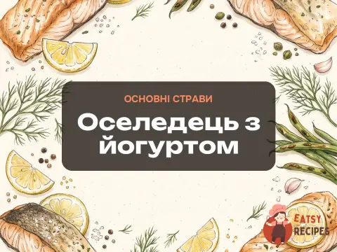 Оселедець з йогуртом