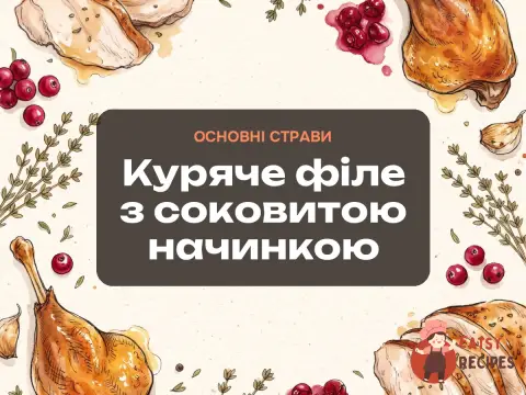Куряче філе з соковитою начинкою