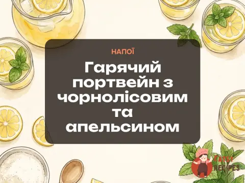 Гарячий портвейн з чорнолісовим та апельсином