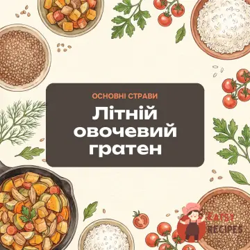 Літній овочевий гратен