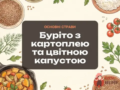 Буріто з картоплею та цвітною капустою
