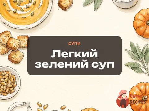Легкий зелений суп