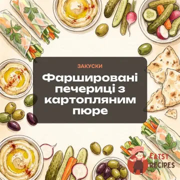 Фаршировані печериці з картопляним пюре