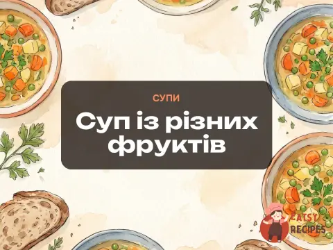 Суп із різних фруктів