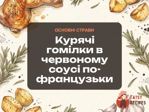 Курячі гомілки в червоному соусі по-французьки